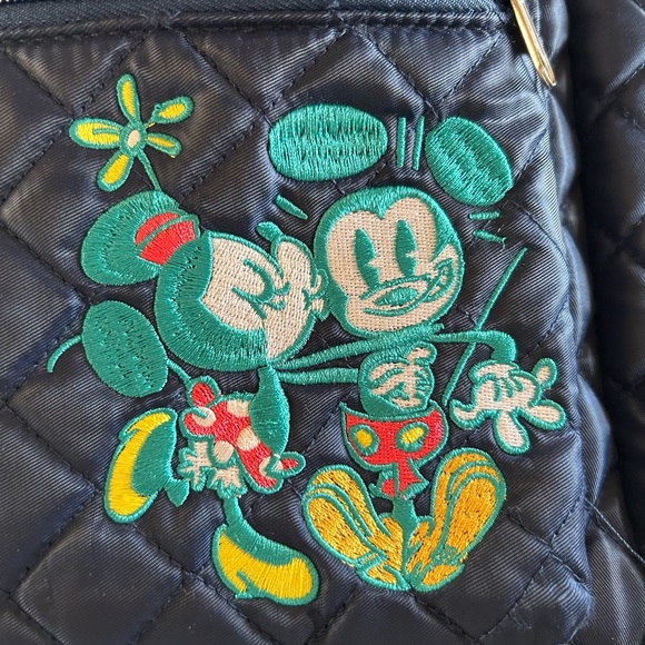 Mickey & Minnie Mouse quilted navy backpack from Walt Disney World - Picture 5 of 6